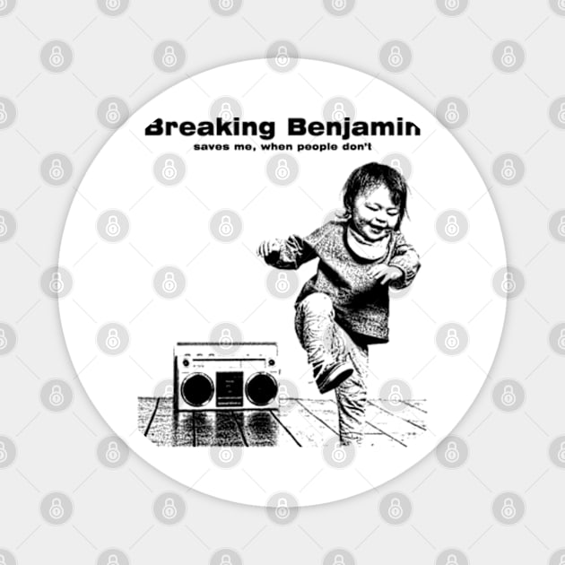 Breaking Benjamin Saves Me // pencil sketch Magnet by Amor13Fati